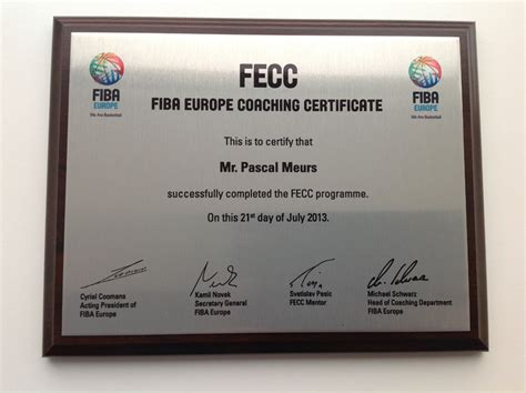 fiba coaching certificate.